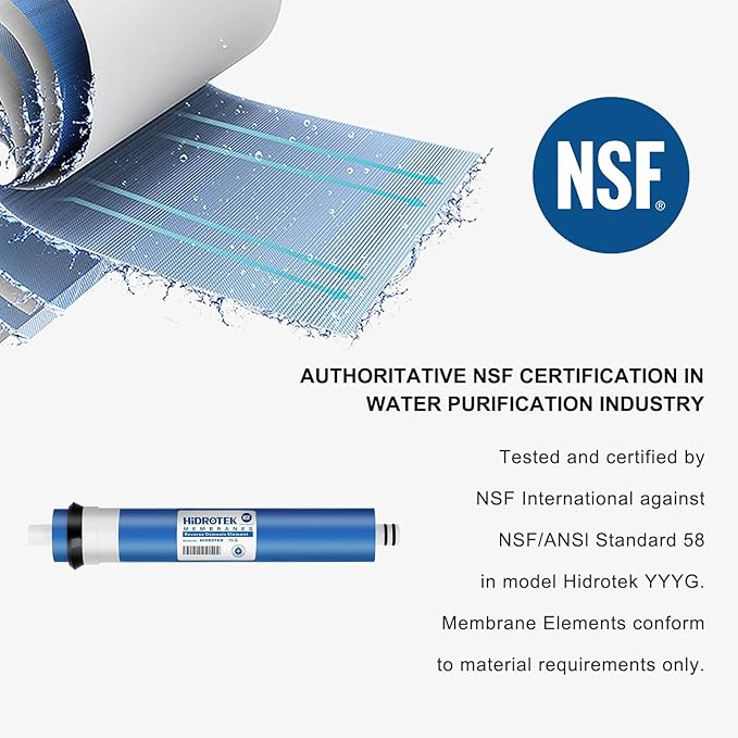 Geekpure Reverse Osmosis RO Membrane 50 GPD -NSF Certificated-Water Filter