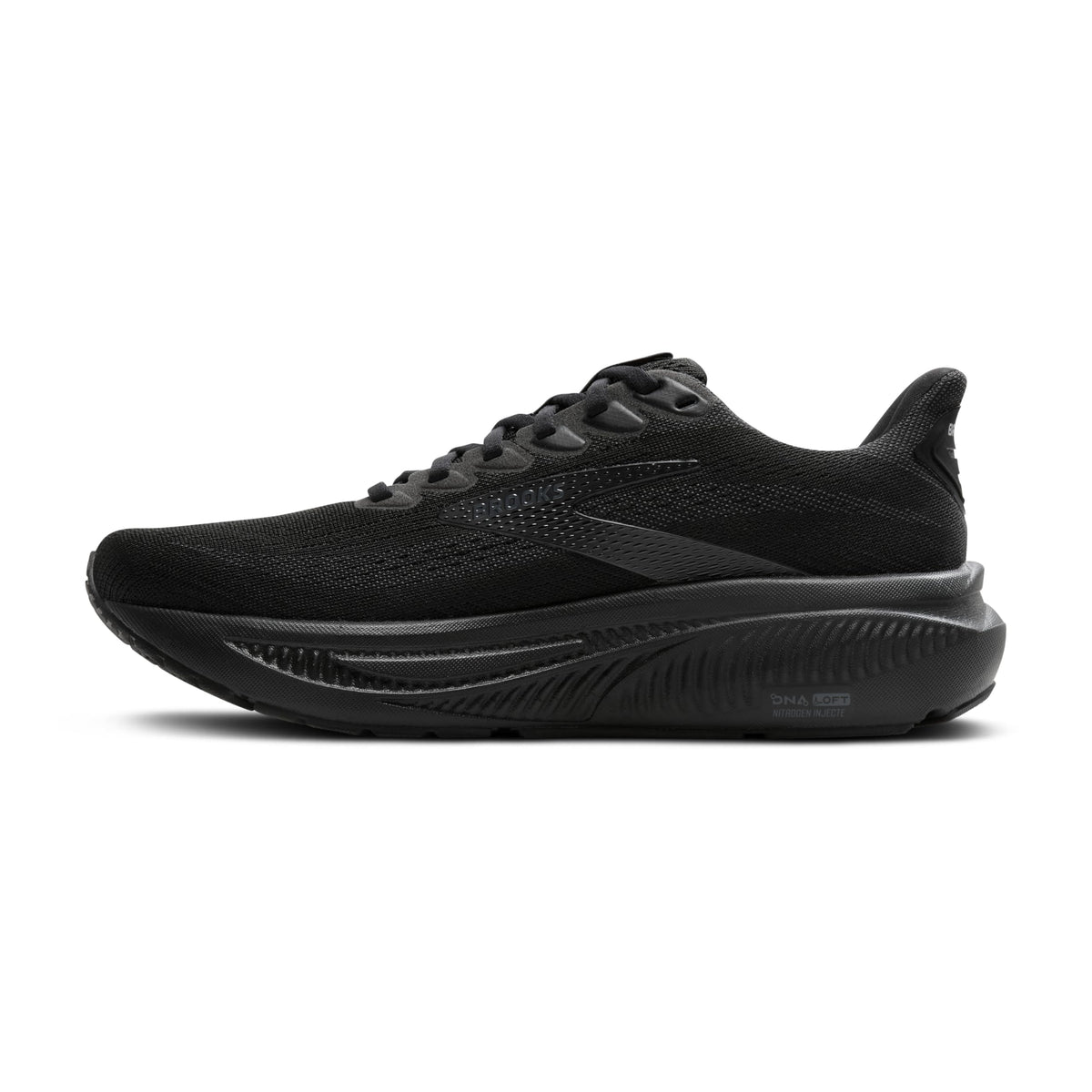 Brooks Women’s Ghost 17 Neutral Running Shoe - Black/Black/Ebony - 7.5 Wide