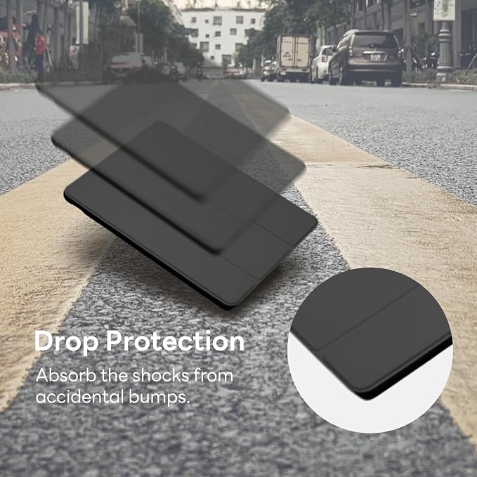 Penoval Silicone Cover Case for Google Pixel Tablet 11 inch 2023 Black | Adjustable viewing angle charging speaker dock compatible easy carry-on design shockproof protective shell slim fit