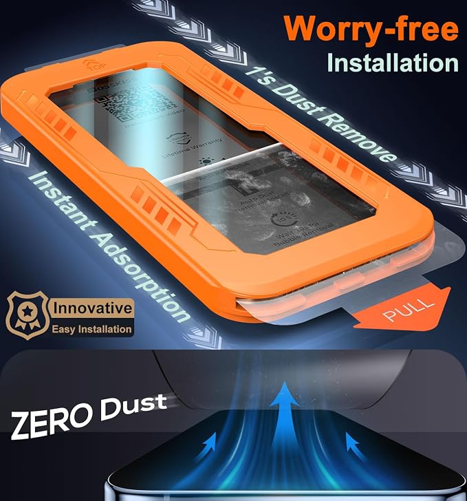 BossKiss for iPhone 11/iPhone XR Screen Protector TOP 9H Hardness Military Grade Shatterproof HD Tempered Glass Full Coverage Anti-Scratch Easy Installation Case Friendly 2 Pack