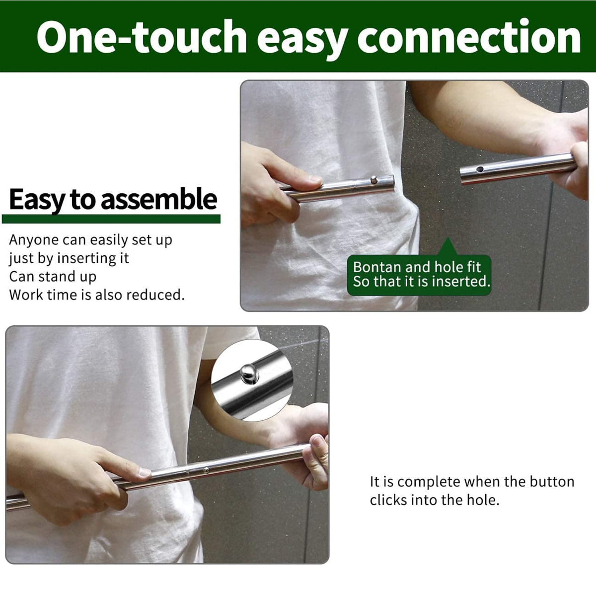 SANLIKE Telescopic Tarp Poles, Adjustable Tent Poles for Camping Hiking