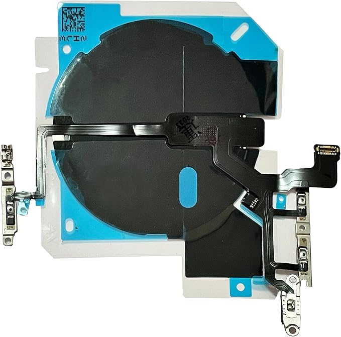 Wireless Charging Chip NFC Coil Assembly with Flashlight Volume Flex Cable replacment for iPhone 14 pro Max 6.7 inch
