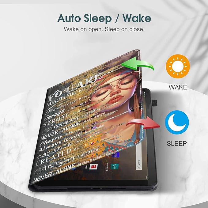 Case for Amazon Fire Max 11 Tablet (13th Generation 2023 Release) Multi-Angle Smart Stand Cover Auto Sleep/Wake for Fire 11 Max Tablet，African American Women Inspirational Quotes