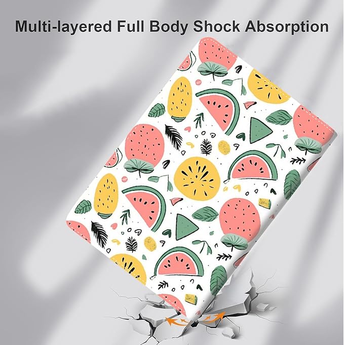 Case for iPad (A16) 11th Generation 11 Inch (2025) iPad 10th Generation 10.9 Inch (2022)，Slim Fit Foldable Standing Cover Case with Auto Sleep/Wake ，Red Moon Japanese Landscape