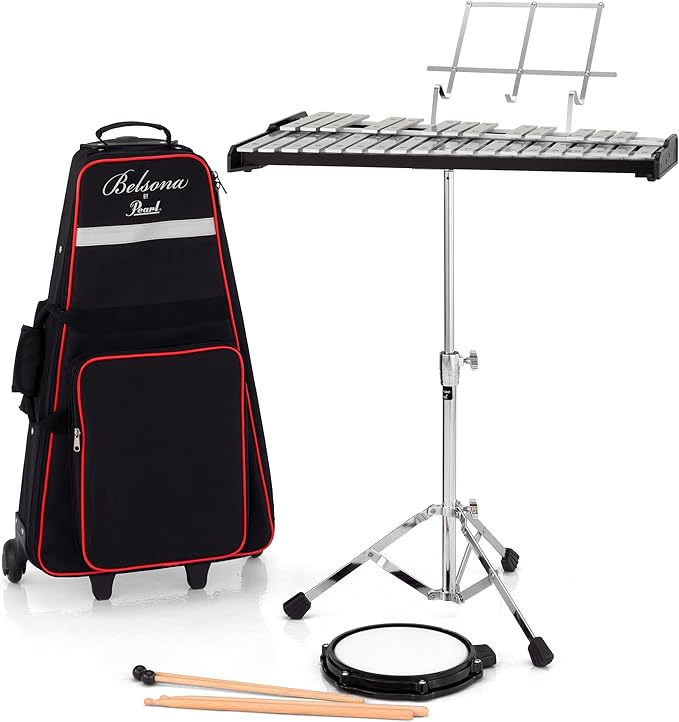 Pearl Percussion Kit, with Nylon Backpack-Style Carrying Case w/Wheels (PK200C)
