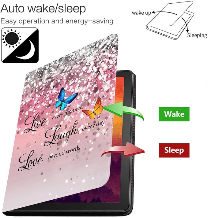 Case for Samsung Galaxy Tab S10 Lite/ S10 FE/ S9 FE 5G 10.9 Inch/ S9 11 Inch - Slim PU Leather Folding Stand Folio Cover with Auto Sleep/Wake American Flag &amp Bullets