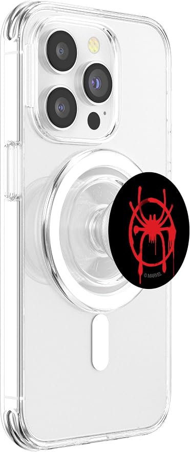 Marvel Spider-Man Into The Spider-Verse Red Icon PopSockets Adhesive PopGrip