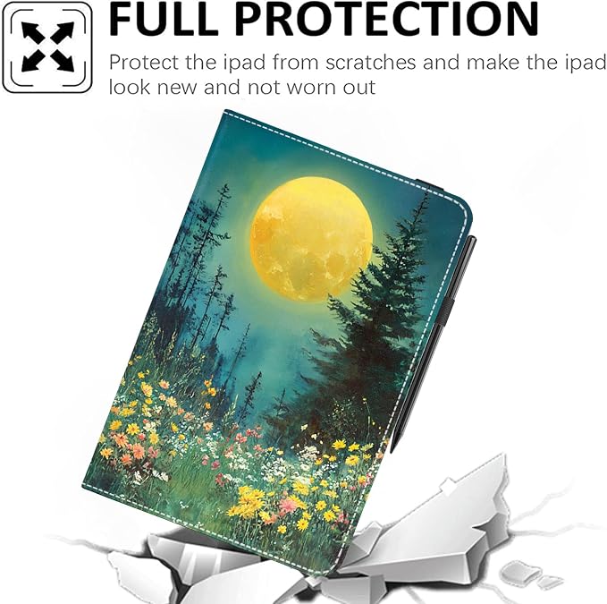 Universal 11 12 Inch Android Tablet Case Slim Fit Standing Cover for 10.9 11 11.5 12 Touchscreen Tablet with Multiple Viewing AnglesBird Tree