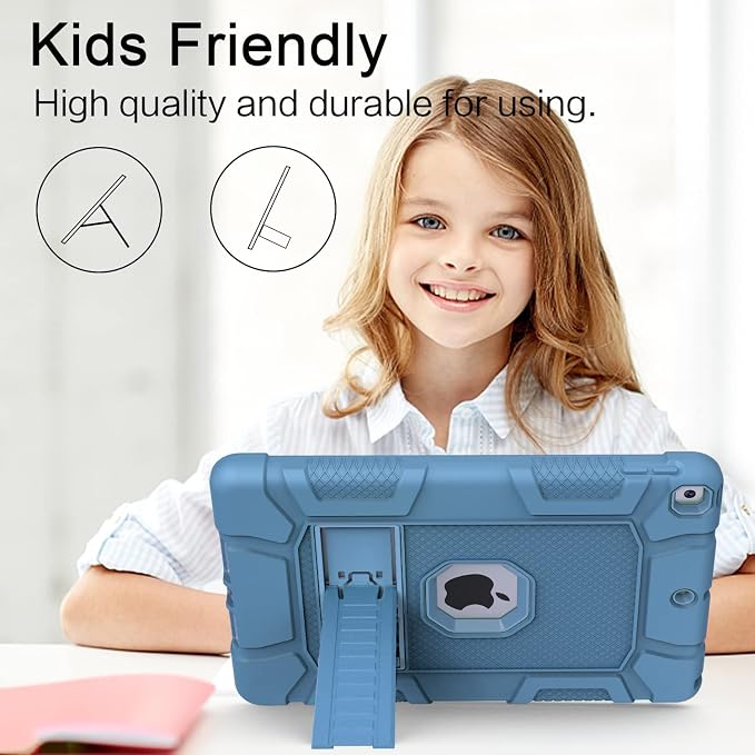 Azzsy Case for iPad 9th Generation/iPad 8th Generation/iPad 7th Generation (10.2 Inch 2021/2020/2019 Model) Heavy Duty Shockproof Rugged Protective Case for iPad 10.2 inch Alpine Green
