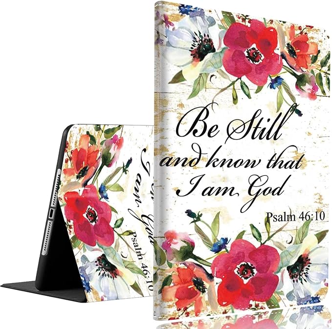 Philippians 4-13 Christian Sunflower iPad 9th/8th/7th Gen 2021/2020/2019 10.2 Inch Case - Standing Cover with Auto Sleep/Wake