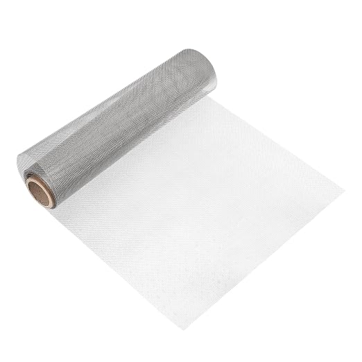 uxcell 20 Mesh 118" x 12" Woven Wire Mesh, 304 Stainless Steel Air Vent Filter