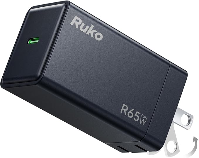 Ruko 65W USB C Charger 2-Pack GaN Fast Charger Block