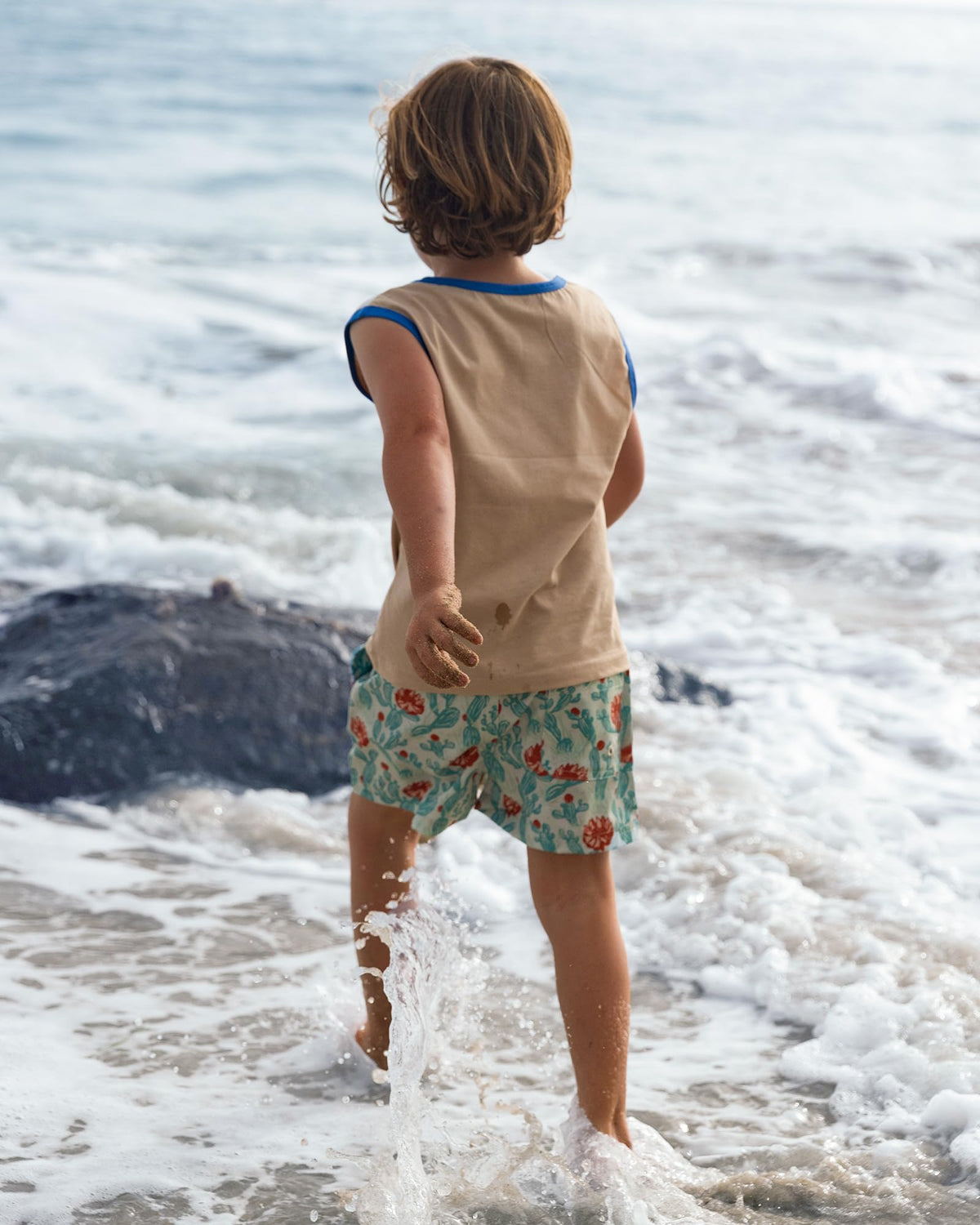 maamgic Boys Swim Trunks Stretch Quick Dry Swim Shorts Cactus Green 3T