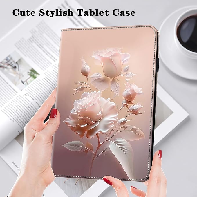 Case for Amazon Fire HD 10 and 10 Plus Tablet (13th/11th Generation 2023/2021 Release)PU Leather Slim Fit Folding Stand Cover - Brown Owl