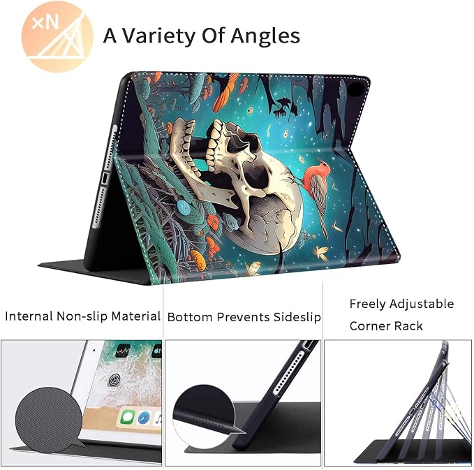 Case for iPad Pro 11 Inch 2022/2021/2020 (4th/3rd/2nd Gen) for iPad Air 5th / 4th Generation 10.9 Inch (2022/2020) Durable Shockproof Protective Cover，Black Woman Queen Afro Design