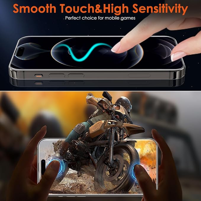 3 Pack Flexible Film Screen Protector for iPhone 12 Pro Max Non-breakable Soft TPU Hydrogel Film for iPhone 12 Pro Max Screen Protector Film (NOT Glass)
