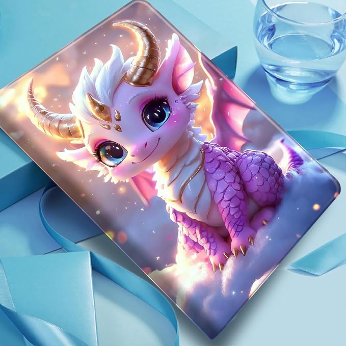 Case for Fire 7 2019/2017/2015Black Cat Purple Roses | DIGTIALL Slim Cover for Fire 7 Tablet 9th/7th/5th Gen 7.0 Folding Stand Protective Case Auto Sleep/Wake Smart Shell