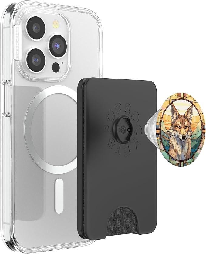 Coyote Stained Glass PopSockets Adhesive PopGrip