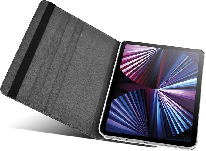 Case for ipad pro 12.9 inch 2nd &amp 1st Generation Old Model 2017/2015 MP6G2LL/A MQDA2LL/A MPLL2LL/A ML0F2LL/A ML3K2LL/A ML0N2LL/A ML0R2LL/A with Rotating Stand Auto Sleep/Wake (Blue)