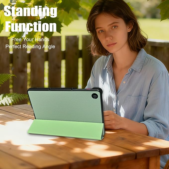 ACdream Case for T-Mobile Revvl Tab 2 10.1 Tablet 2025 Model:9185W(NOT FIT Revvl Tab 5G 10.36) with [Glass Screen Protector] Slim Lightweight Smart Shell Stand Cover Magnetic Feature Agave Green