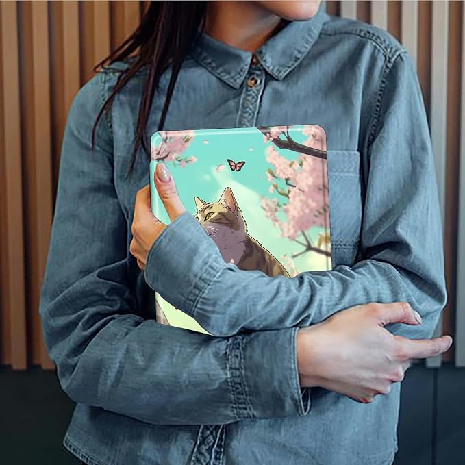 American Flag Deer Pattern Case for All-New Amazon Kindle Fire 7 Inch Tablet (9th/7th/5th Generation 2019/2017/2015 Release)360 Degree Rotating Stand Protective Cover with Auto Sleep/Wake