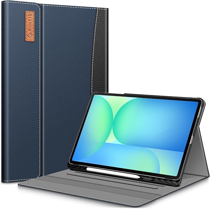 Fintie Portfolio Case for Samsung Galaxy Tab S10 FE Plus 13.1'' 2025 Black | Model (SM-X620/X626) Multiple Angles Business Cover with Pocket Built-in S Pen Holder