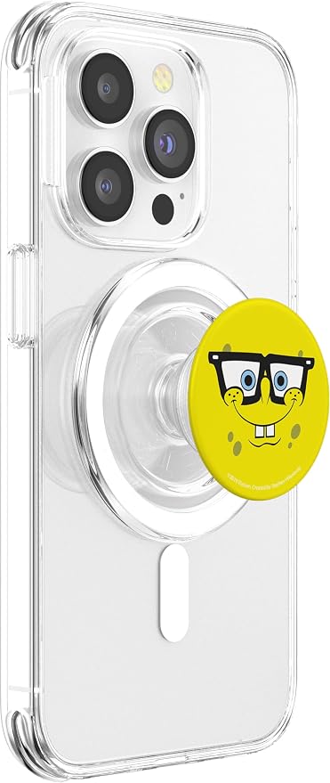 Nickelodeon Spongebob Squarepants Nerd Glasses Face PopSockets Adhesive PopGrip