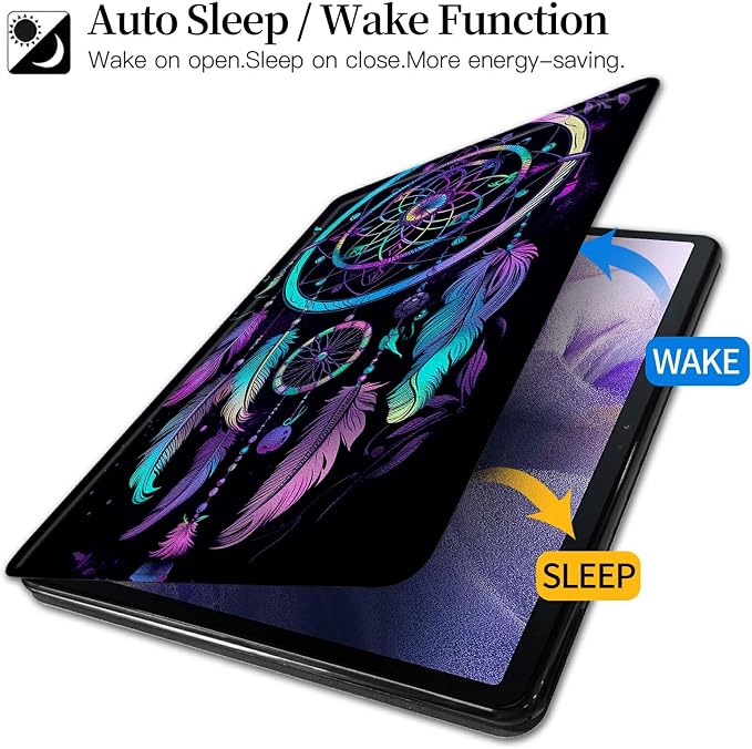 Astronaut Mushrooms Pattern Case for iPad 10.2 iPad 9th Generation 2021/ iPad 8th Generation 2020/ iPad 7th Generation 2019360 Degree Rotating Stand Protective Cover with Auto Sleep/Wake