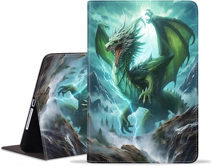 Case for Samsung Galaxy Tab S10 Plus 2024/ S9 Plus/ S9 FE Plus 5G 12.4 Inch 2023 Slim PU Leather Stand Folio Cover with Auto Wake Sleep Abstract Paint Dogs