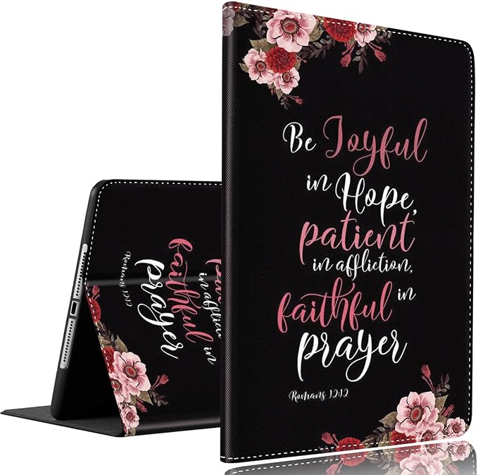 Philippians 4-13 Christian Sunflower iPad 9th/8th/7th Gen 2021/2020/2019 10.2 Inch Case - Standing Cover with Auto Sleep/Wake