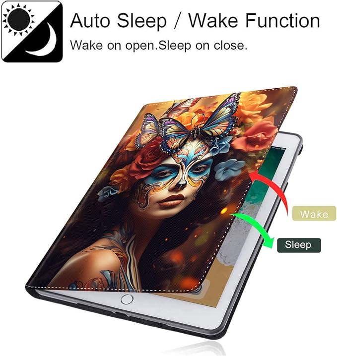 Case for Samsung Galaxy Tab S10 FE Plus 5G Multi-Angle Stand Smart Cover Shockproof with Auto Wake/Sleep for Galaxy Tab S10 FE+ 13.1 Inch (SM-X620/SM-X626B) 2025 Magic Mushrooms Fungus