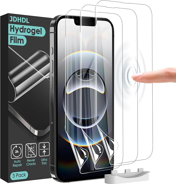 3 Pack Flexible Film Screen Protector for iPhone 12 Pro Max Non-breakable Soft TPU Hydrogel Film for iPhone 12 Pro Max Screen Protector Film (NOT Glass)