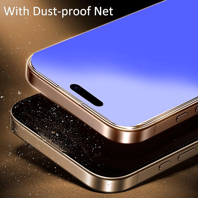2 Pack for iPhone 17 Pro Max Matte Privacy Screen Protector Anti spy Tempered Glass Anti blue Light Film 6.9 inch