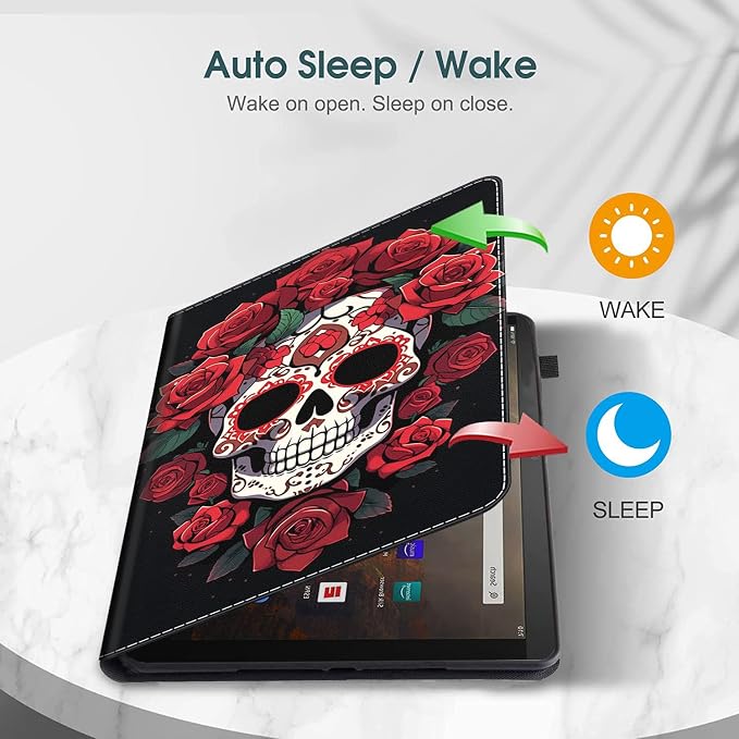 Case Fits Amazon Kindle Fire HD 8 &amp 8 Plus Tablet (12th Generation/10th Generation 2022/2020 Release) 8 Multi-Angle Smart Stand Cover Auto Sleep/Wake Space Corgi Dog