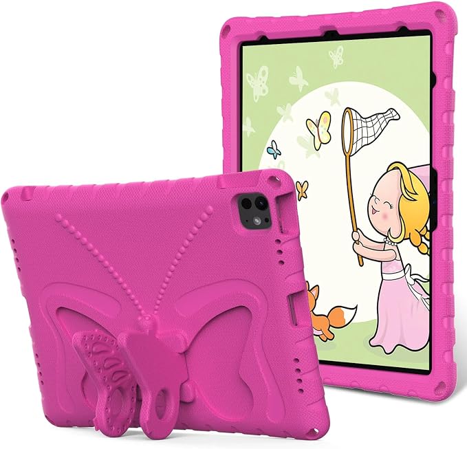 Case for iPad 11th Gen (A16) 11 inch 2025 &amp 10th Generation 10.9 2022 &amp Air 11 2025/2024 &amp Air 6/5th/4th Gen &amp Pro 11 Butterfly Shockproof Cover -Black