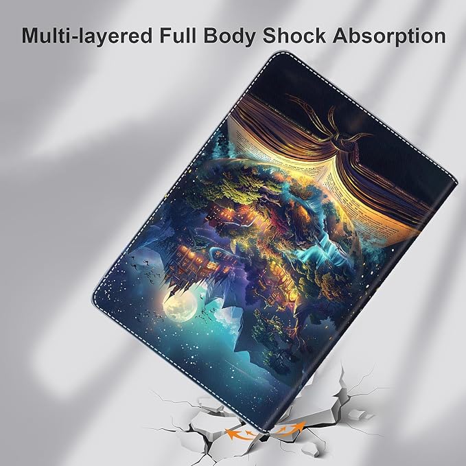 Case for iPad 9th/8th/7th Generation 2021/2020/2019 iPad 10.2 Inch Also Fit iPad Air 3th Gen 2019/iPad Pro 10.5 inch，Standing Cover with Auto Sleep/WakeCute Black Cat