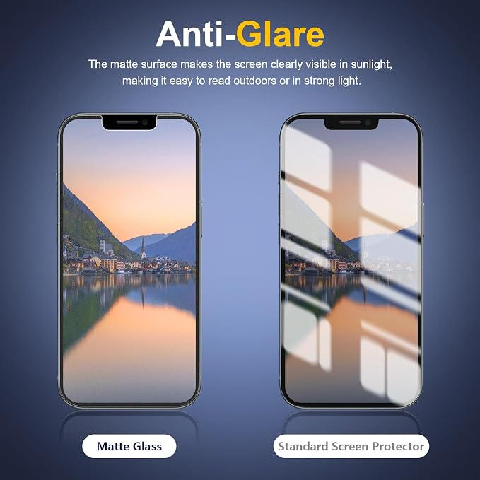 [2 Pack] Matte Privacy Glass Screen Protector Designed for iPhone 11 / iPhone XR Anti-Glare Anti-Fingerprint Install Frame 9H Tempered Glass