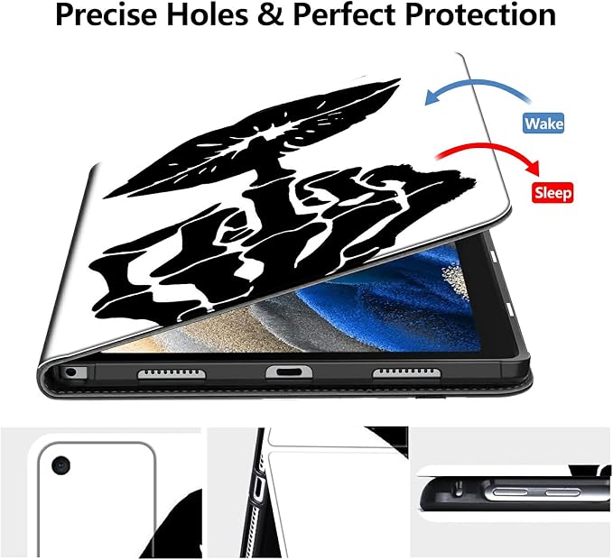 Case for Fire 7 Tablet &amp Fire 7 Kids (12th Gen 2022 Release) - Slim PU Leather Protective Smart Cover with Auto Sleep/Wake &amp Multi-Angle StandBlue Dandelion