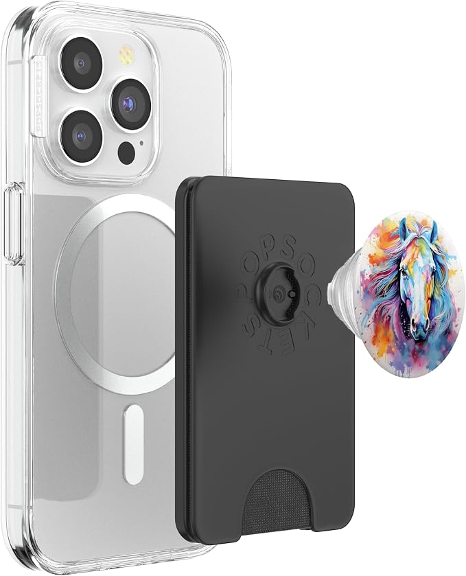 Elegant Horse Lover Horses Design PopSockets PopGrip for MagSafe