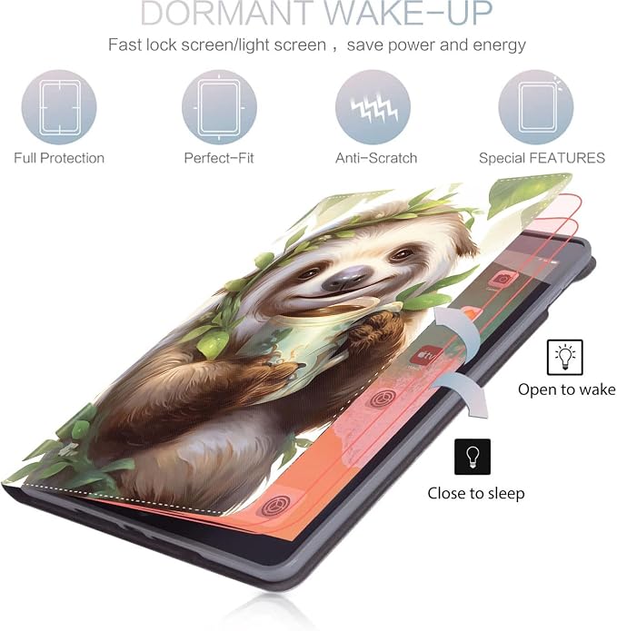 Case for iPad (A16) 11th Generation 11 Inch (2025) for iPad 10th Generation 10.9 Inch (2022) Slim Folding Stand Cover with Auto Wake/Sleep Watercolor Sea Turtle