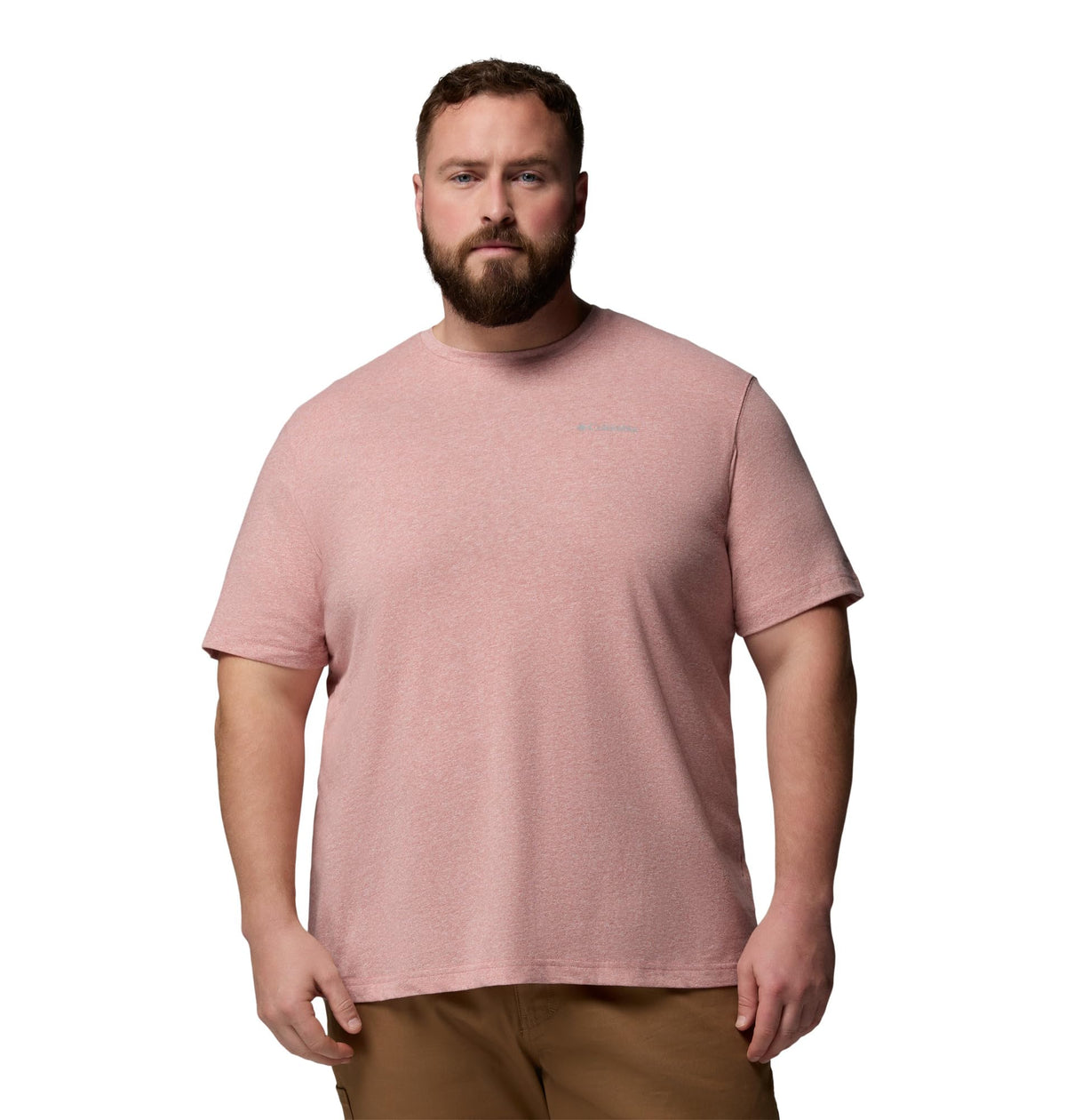 Columbia Men's Thistletown Hills Short Sleeve T-Shirt, Washed Red/Heather, 3X