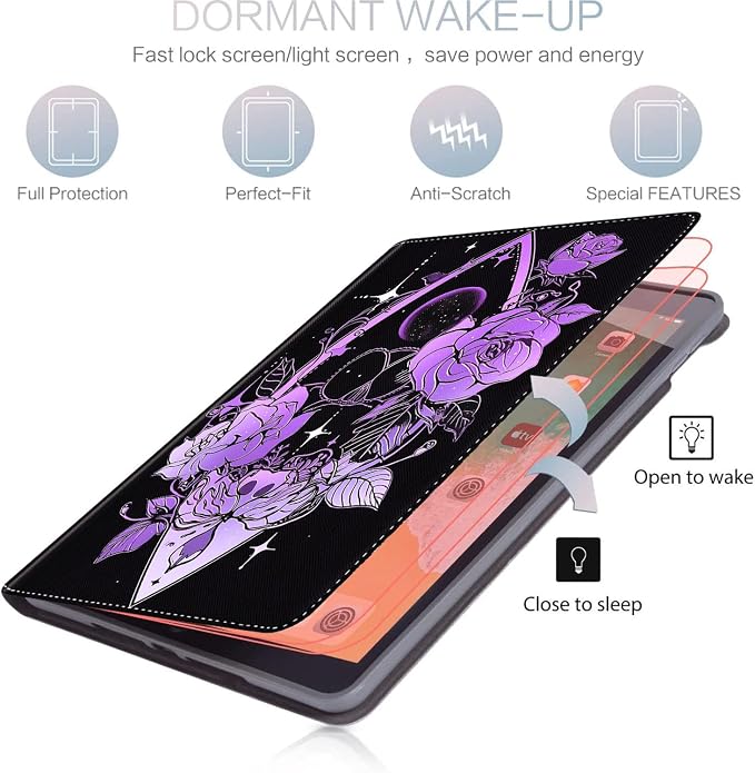 Case for iPad (A16) 11th Generation 11 Inch (2025) for iPad 10th Generation 10.9 Inch (2022) Slim Folding Stand Cover with Auto Wake/Sleep Watercolor Sea Turtle