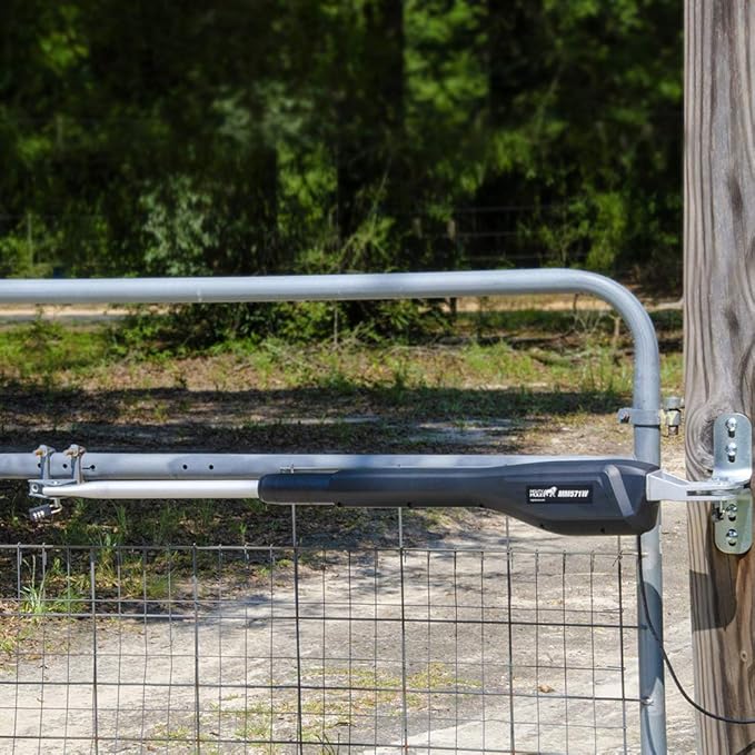 Mighty Mule Gate Opener, Solar and Smart Ready, Heavy Duty Automatic Gate Opener, Gates up to 18ft or 850lb, Single Gate Opener, MM571W