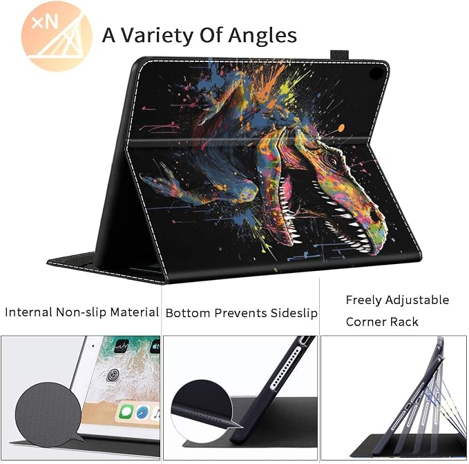 Case for All-New Amazon Kindle Fire HD 8 &amp 8 Plus Tablet (12th Generation/10th Generation 2022/2020 Release) 8 Durable Shockproof Protective Cover，Pug Weightlifting