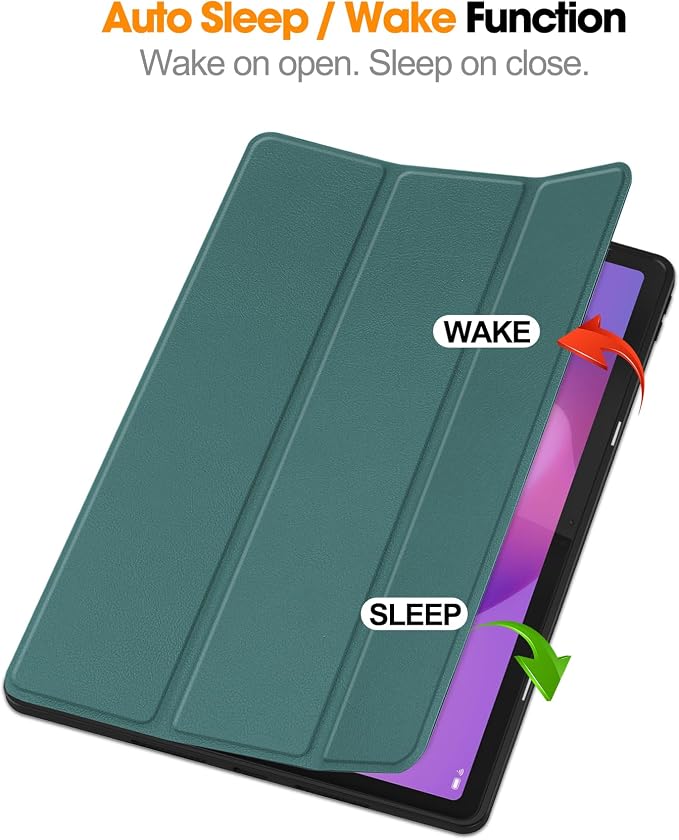 YRH for Idea Tab Pro 12.7 inch Case 2025 with Pen Holder Soft TPU Back Tablet Cover Case with Auto/Sleep (Black)