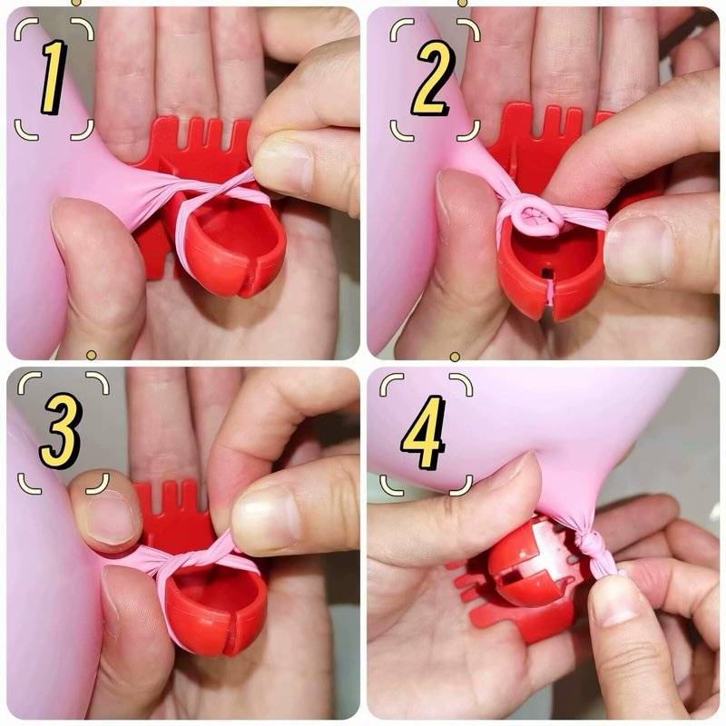 LTHYHJ 80 Balloon Clips and 100 Dots Glue Points and a Tie, Connector, for wedding, parties, etc. Arch tool