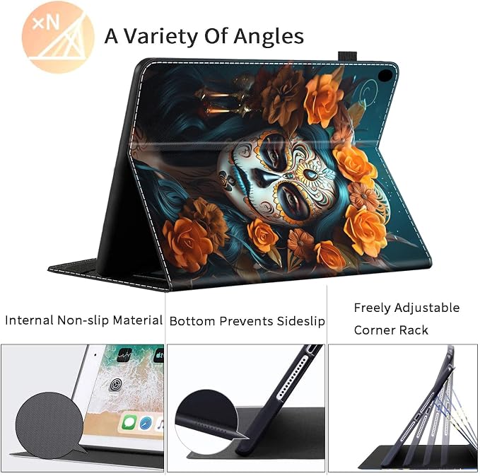 Case for All-New Amazon Kindle Fire HD 8 &amp 8 Plus Tablet (12th Generation/10th Generation 2022/2020 Release) 8 Durable Shockproof Protective Cover，Pug Weightlifting