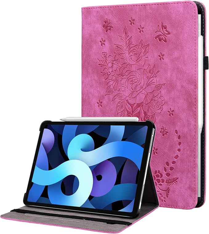Case for iPad (A16) 11th Generation 11 Inch 2025 iPad 10th Generation 10.9 inch 2022 Auto Wake/Sleep Multi-Angle Flip PU Leather Cover with Pencil Holder Blue