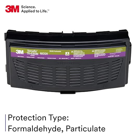 3M Versaflo Formaldehyde/HEPA Cartridge TR-6350N, NIOSH Approved,