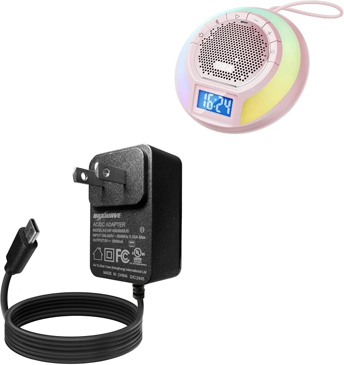 BoxWave Charger Compatible with Tribit AquaEase - Wall Charger Direct (15W) Rapid Charge Your Device with Built-in 3ft Cable
